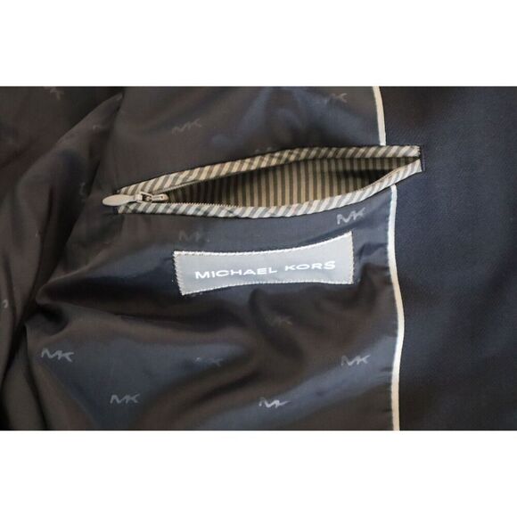 Michael Kors 4900133259 Men's Sz 44R Navy Classic-Fit Stretch Solid Blazers - Picture 10 of 12